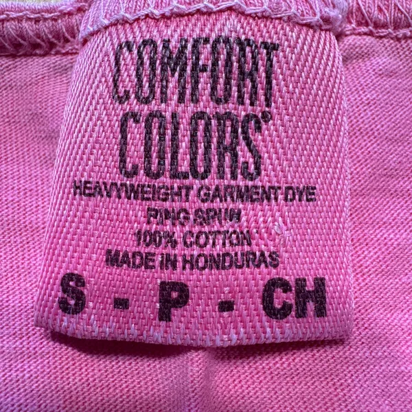 Comfort Colors Pink‎ Pina Coladas Tropical Leopard Graphic Tank Top Small - Image 3