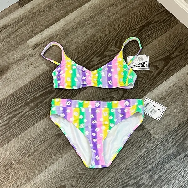 California Sunshine Colorful Tie-Dye Bikini Set - Image 3