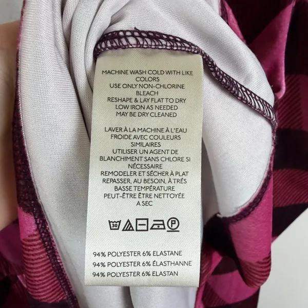 Maeve Anthropologie Pink Plaid Velvet Babydoll Top Medium‎ Coquette Academia - Image 7
