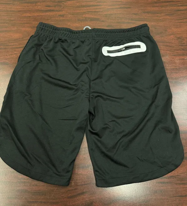 Men’s Black Athletic Running Shorts Size Large - Image 2
