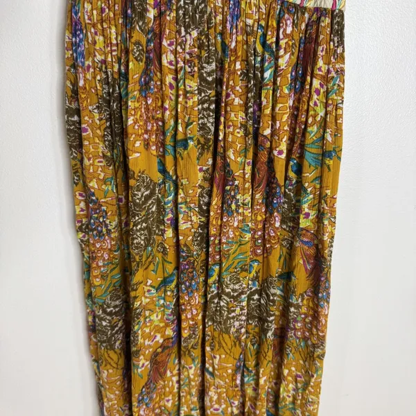 Anthropologie Raga Dress Womens S Floral‎ Embroidered Boho Maxi Spaghetti Strap - Image 3