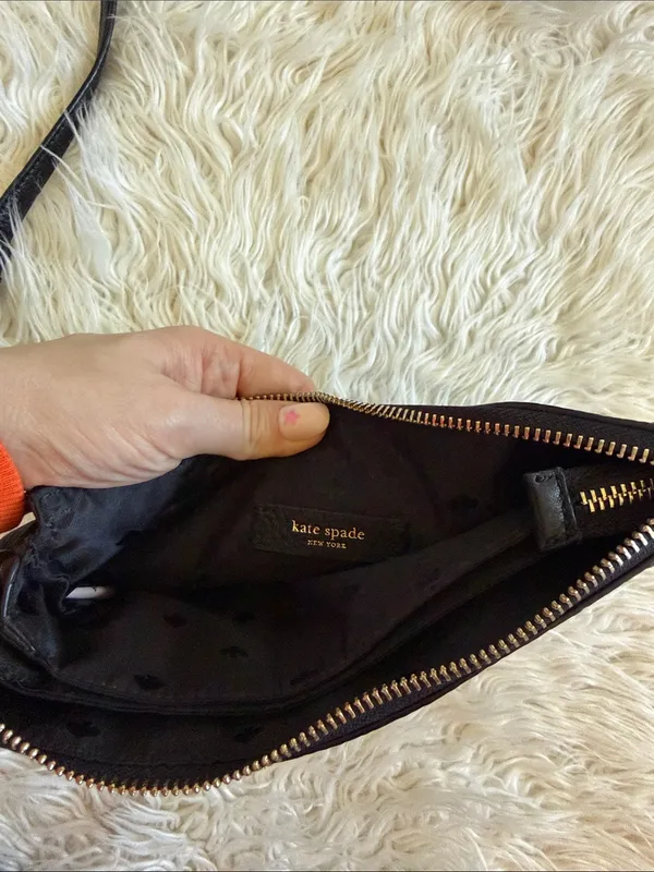 Kate Spade Lelia Triple Gusset Crossbody Black - Image 3