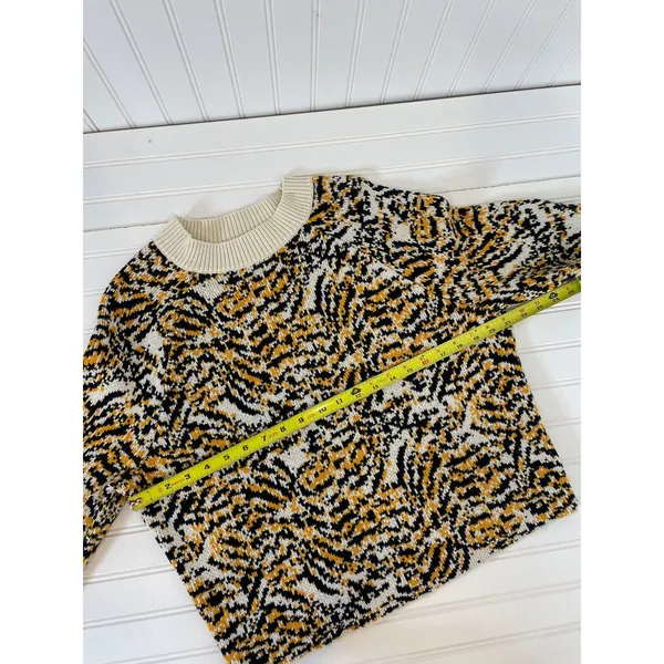 Rachel Comey X Target Animal Crewneck Pullover Sweater Cream Yellow Black Size S - Image 7