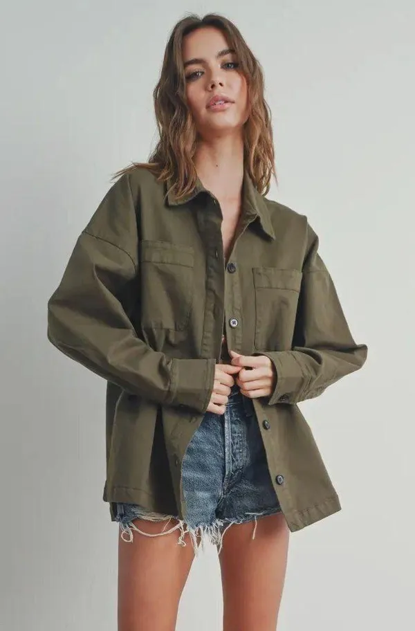 Boutique Button Down Oversized Coat - Image 7