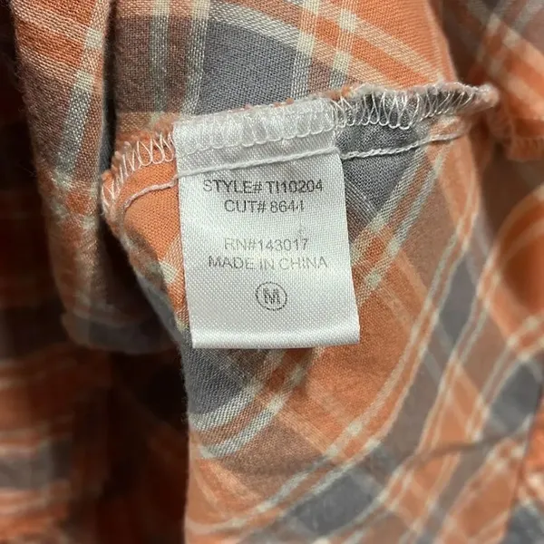 Ces Femme plaid raw hem button down shirt - Image 4