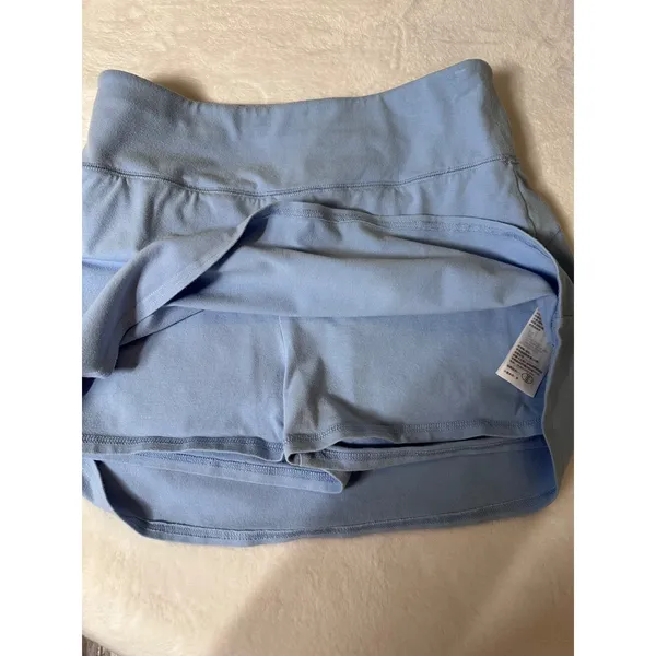 Hollister Ultra High-Rise Athletic Skort Light Blue Jersey Tennis Skirt Medium - Image 4