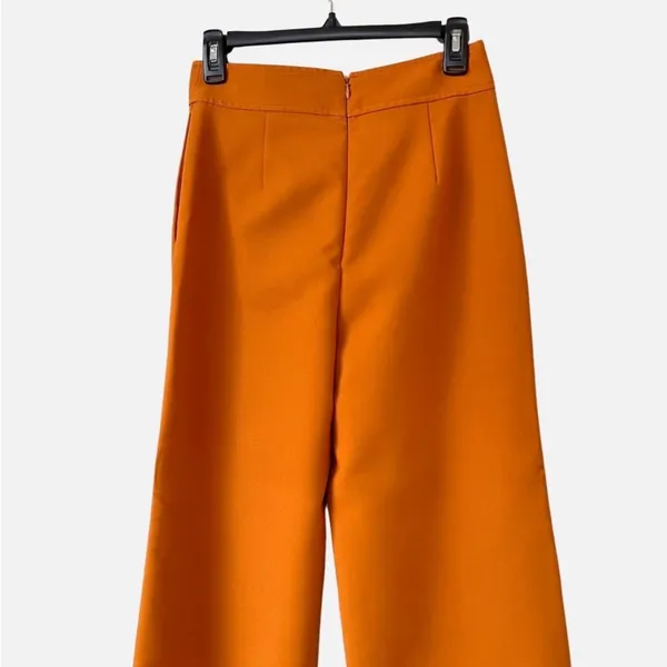 Lovers + Friends Revolve Orange Sedge High Waist Wide‎ Leg Pants Size small S - Image 8