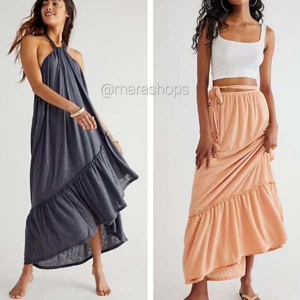 Free People Beach Coral Convertible Maxi - Image 4