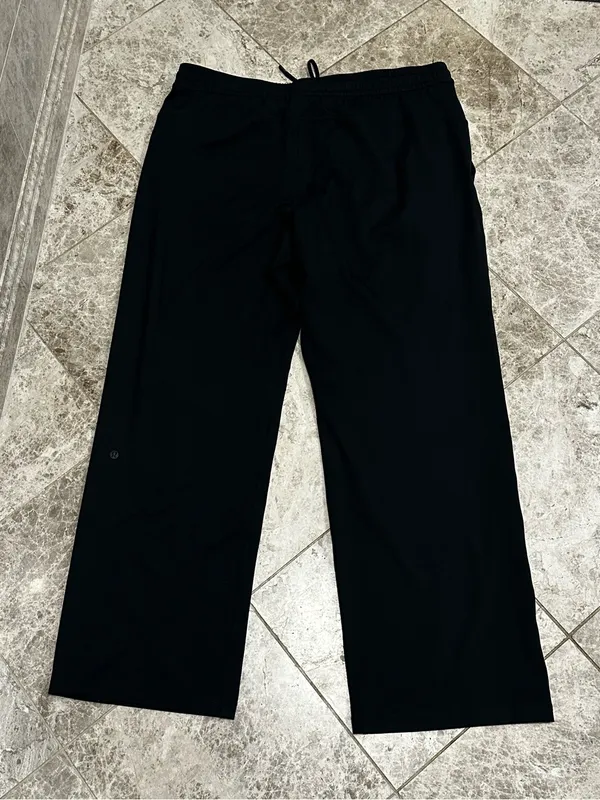 Lululemon Smooth Fit Wide Leg Pull On High Rise Wide Leg Pant LW5GH7S Black 14 - Image 8