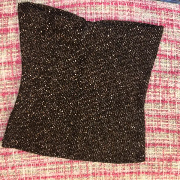 Divided Size L Gold Glitter Sweetheart Tube Top - Image 7