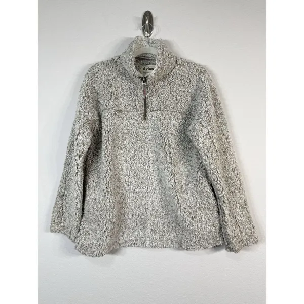 Dylan by True Grit Sherpa Fleece Deep Pile 1/4 Zip Pullover Sweater‎ Women’s XL - Image 2