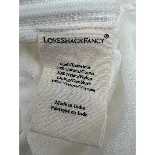 NWT LoveShackFancy Alela Lace Mini Dress‎ in True White Size 2 - Image 9