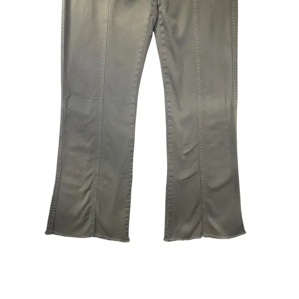 Aeropostale‎ Womens Low Rise Flare Pants Olive Green Cotton Tencel Sz 0 Y2K Boho - Image 10