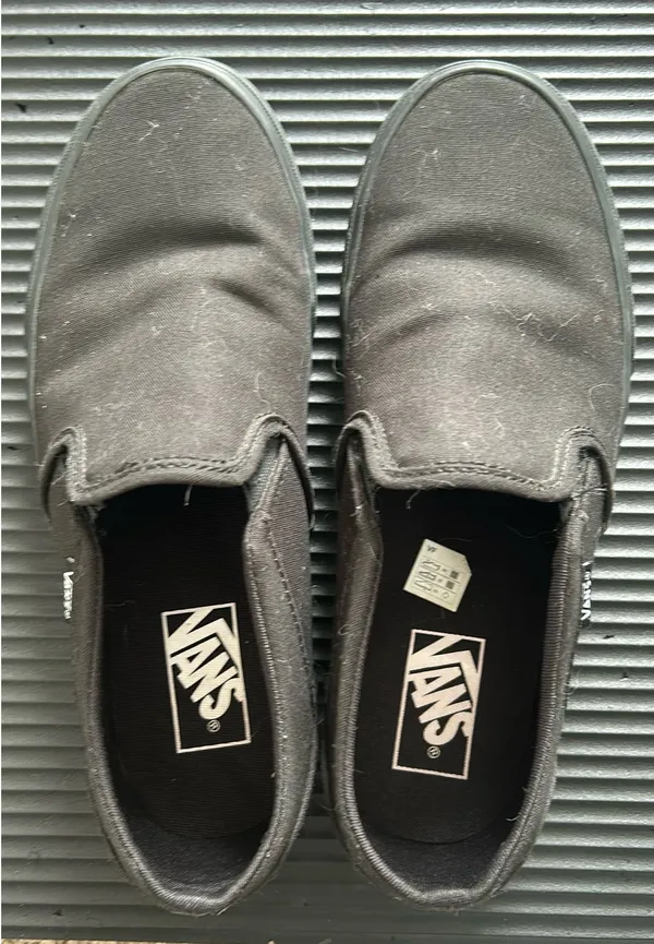 Black Slip-On Vans - Image 4