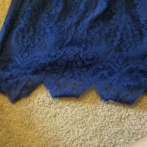 For love and‎ lemons sapphire take a holiday lace halter dress xs - Image 6