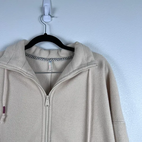 Free‎ People Movement Women's Climb High Fleece Jacket Cream Sz M - Image 8