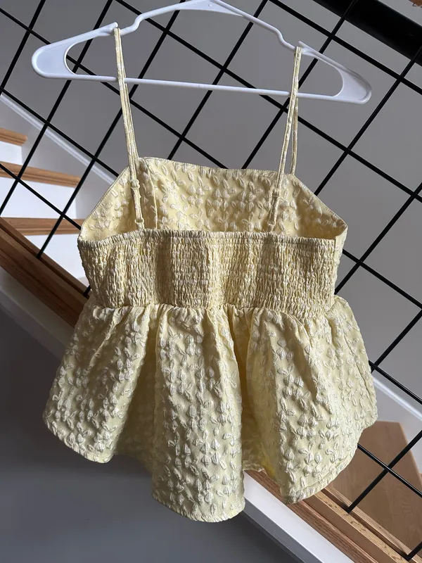 Yellow Peplum Tank - Image 2