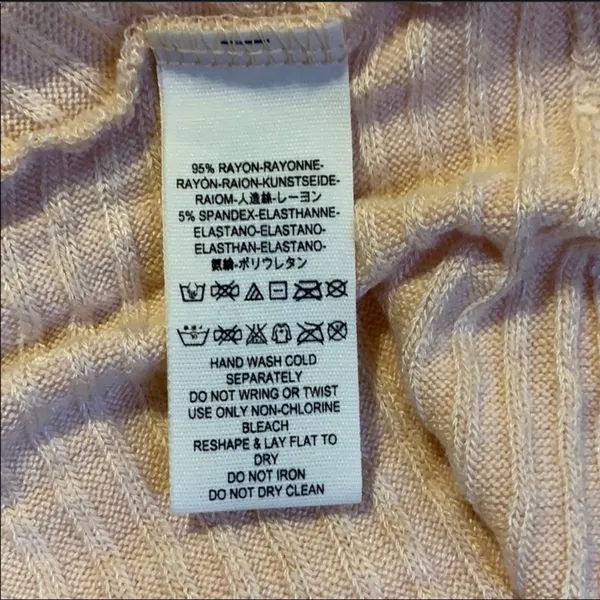 Free People Ribbed Cowl Neck Keyhole Back Top Size XS - Image 7