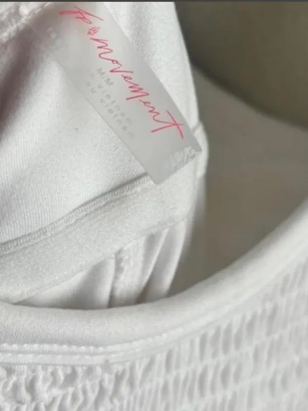 White Smocked Tennis Dress - Image 4
