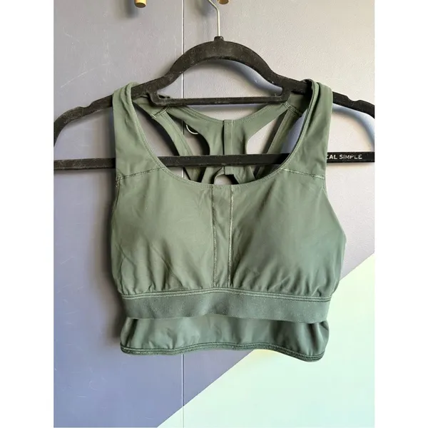Lululemon Stash It Bra *Medium Support, B/C Cup, Rainforest Green, Size 4, EUC - Image 7