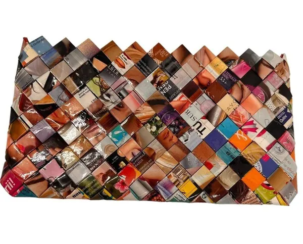 Really fun Weave Reworked Mini Bag - Image 6
