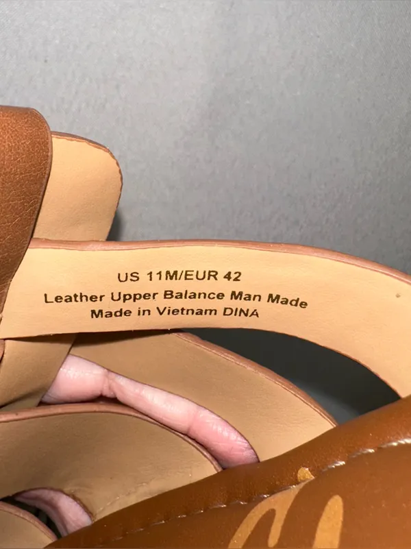 Sam Edelman Dina Woven Size 11 Fisherman Slides Brown Leather Sandals Women's 42 - Image 8