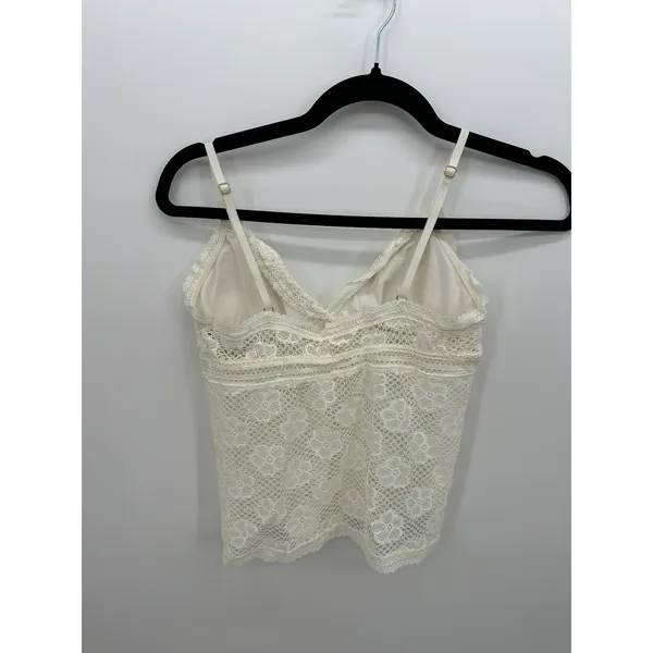 Aerie Cream‎ Lace Babydoll Tank Top Sz S NWT Festival Boho Gypsy Y2K Coquette - Image 2