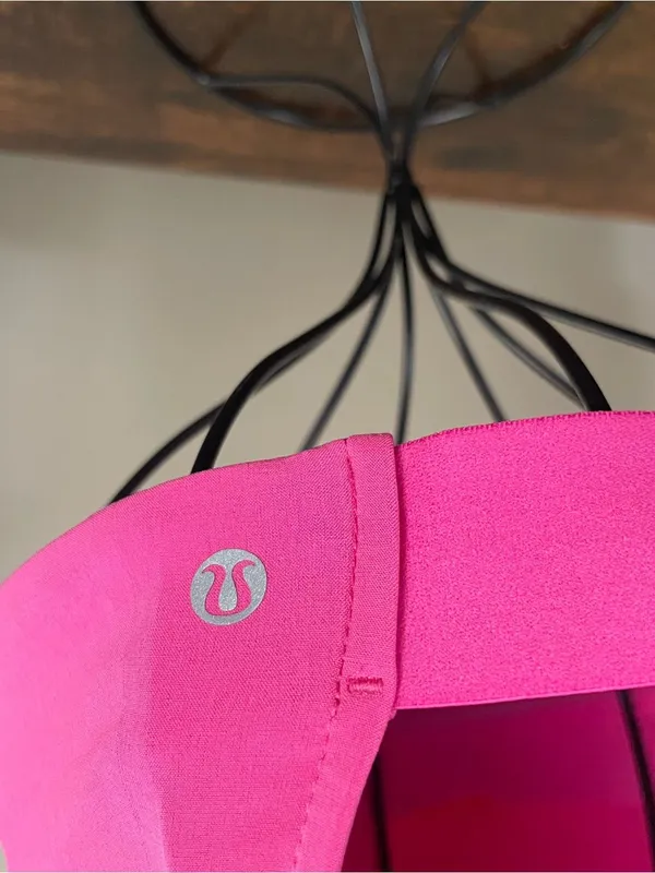 Lululemon Fast And Free Running Hat Vivid Pink Ponytail Women One Size Athletic - Image 6