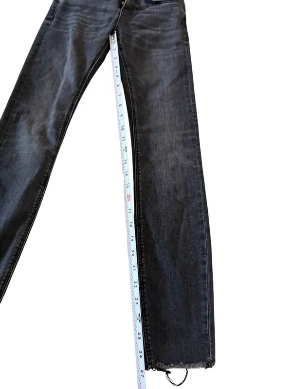ZARA Black Gray Skinny Jeans Size EUR 36 / US 4 - Image 6