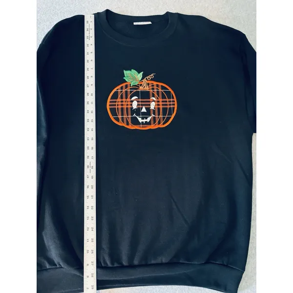 Vintage MC2 Energy Halloween Sweatshirt Size XL Pumpkin Jack O'Lantern Retro - Image 8
