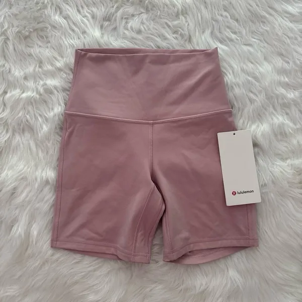 Lululemon Align High Rise Shorts 6" Pink Haze Size 4 - Image 2