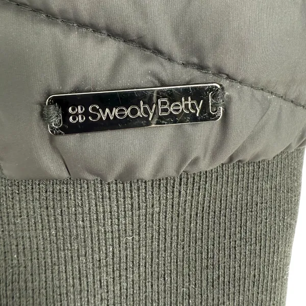 Sweaty Betty Women's Glacier Quilted Bomber Jacket Puffer‎ Coat Black Size Large - Image 13