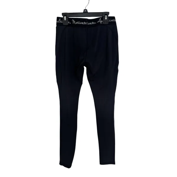 BuffBunny Cultivate Motivate Appreciate Black Leggings S Stretch Gym - Image 2