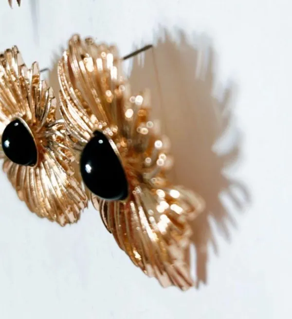 Flower statement earrings #719 - Image 2