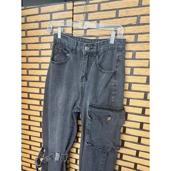 Black Cargo‎ Jeans Size Small - Image 3
