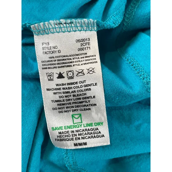 NFL Team Apparel Womens Turquoise Miami Dolphins V‑Neck Short Sleeve Tee Size M - Image 7