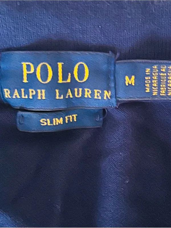 Polo Ralph Lauren Slim Fit Stretch Polo Shirt | Size: M | Newport Navy - Image 7
