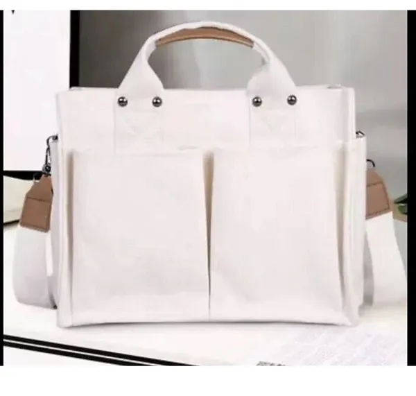 COPY - Durable Canvas Tote Bag with Handle, Magnetic Snap Closure Large Capacity - Image 6