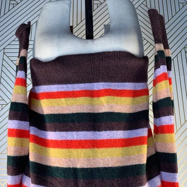 Madewell Wrap-Front Pullover‎ Sweater in Stripe - Image 11