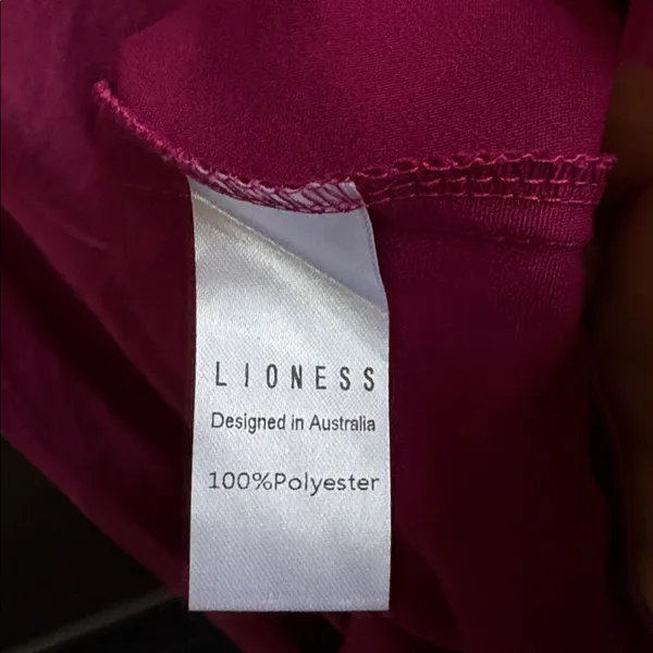 NWT Lioness Walk The Line Midi Dress Magenta Large - Image 13