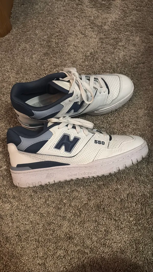 New Balance 550 Sneakers Navy White - Image 3