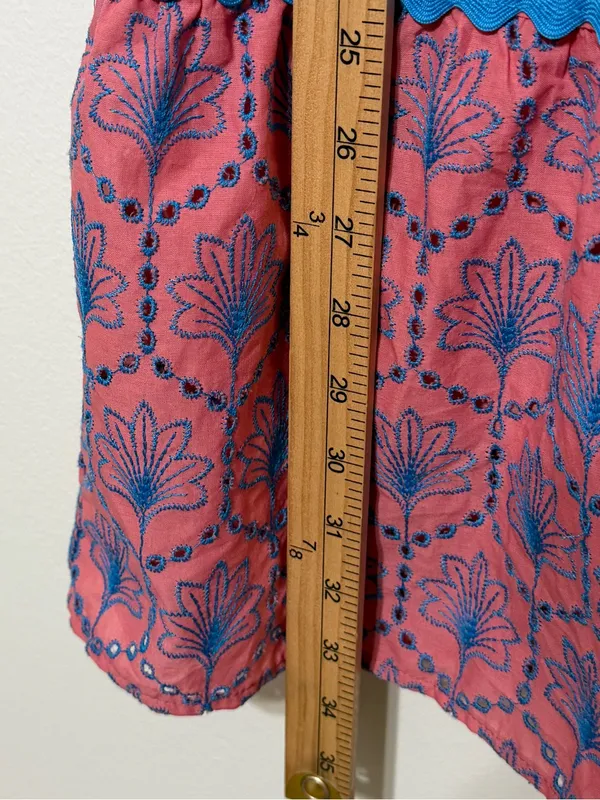 NWT Umgee Floral Embroidered Puff Sleeve Eyelet Dress Size XL NEW - Image 7