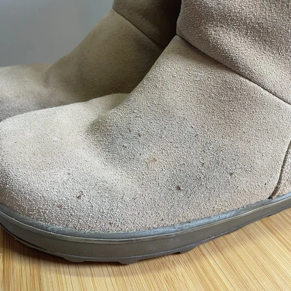 Sorel Women 10 Beige Suede Leather Glacy Boots Waterproof Sherpa Lined Winter - Image 2