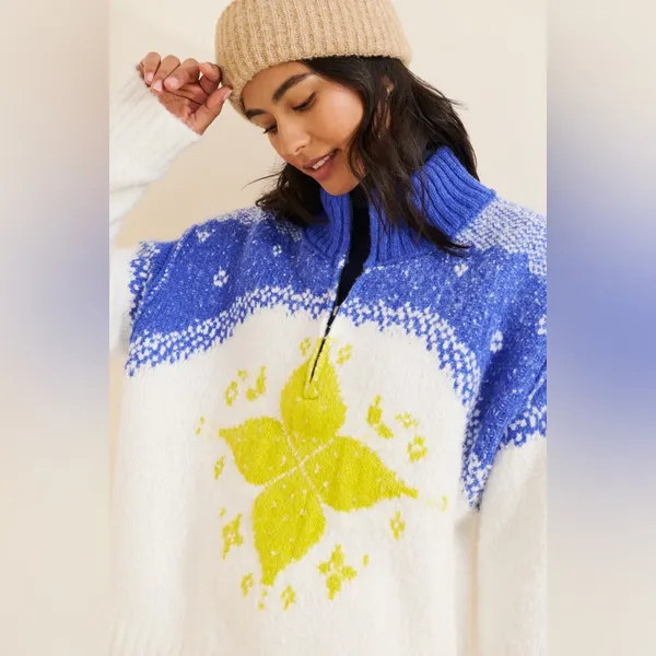 Free People Mythical Pullover in Starbright Combo XS - Image 9
