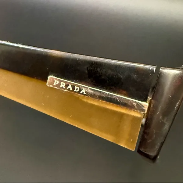PRADA VPR 16G 766-101 Brown Tortoise Shell 53-17-135 Rectangular Eyeglass Frame - Image 9