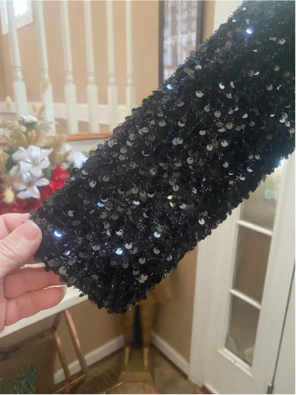 Women's HOUSE OF CHIC Black Sequin Dress 2XL - Image 7