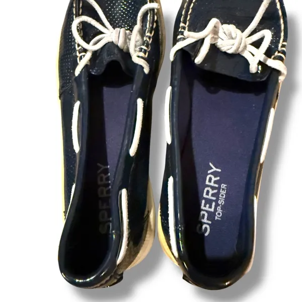 Sperry Top Side Navy Blue Angelfish Casual Boat Shoes Sz 7‎ - Image 4