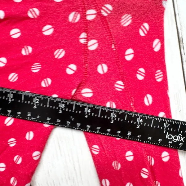 We‎ The Free Top Women Size XS Red Dot Print Boat Neck Puffed Long Sleeve Blouse - Image 4