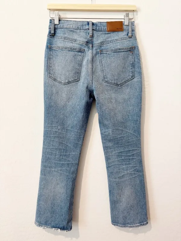 Madewell‎ Cali Demi Boot Jeans Size 25 Blue Dory Wash Comfort Stretch Pant Retro - Image 11