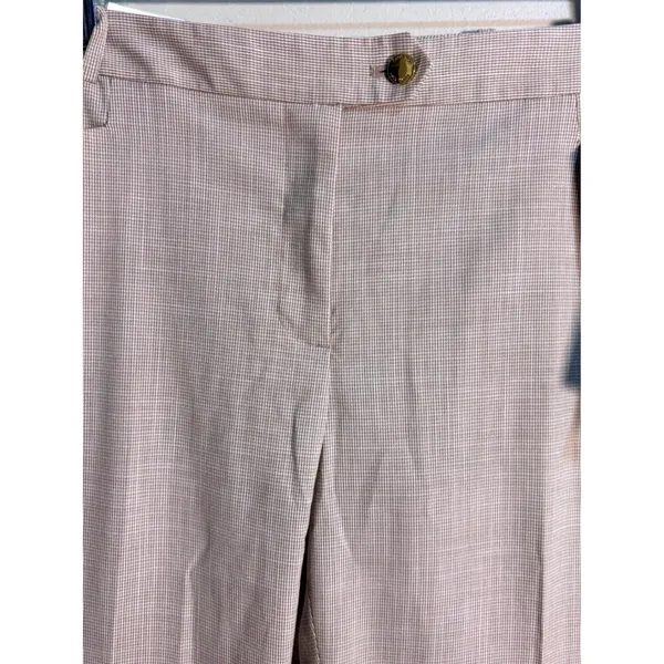 Calvin Klein Modern Fit Tan Plaid Dress Pants Womens 10‎ NWT Business Slacks - Image 5